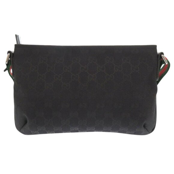 GUCCI Authentic Black Leather Shoulder Bag - Picture 3 of 11
